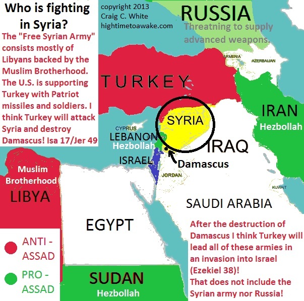 Who is fighting in Syria? - Map